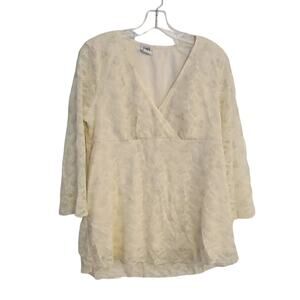 Bundle of Joy Lace Overlay Top, L